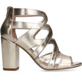 Sacha - Dames - Gouden opengewerkte sandalen met hak