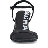 Sacha - Sandalettes - Zwart - Imitatieleer - 8 cm Naaldhak