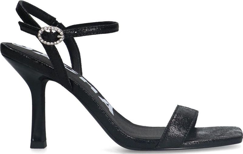 Sacha - Sandalettes - Zwart - Imitatieleer - 8 cm Naaldhak