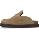 Tamaris - Trotteur - Loafers - Beige - 35 mm Plateau met Blokhak