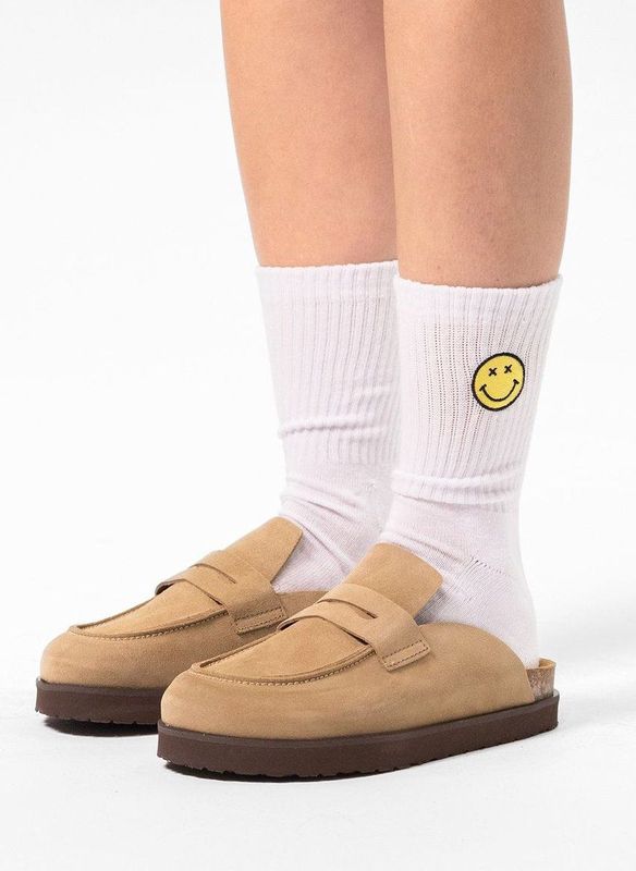 Tamaris - Trotteur - Loafers - Beige - 35 mm Plateau met Blokhak