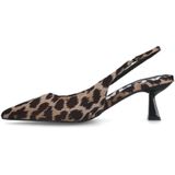 Sacha - Leopard Slingback Pumps - Zwart - Leer