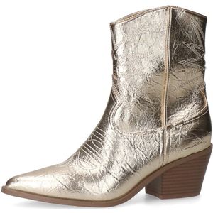 Sacha - Cowboylaarsjes - Goud Metallic - Sierstiksels - Western Hak