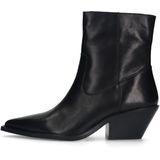 Sacha - Zwarte Enkellaarsjes - Leren - Casual Design