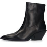 Sacha - Zwarte Enkellaarsjes - Leren - Casual Design