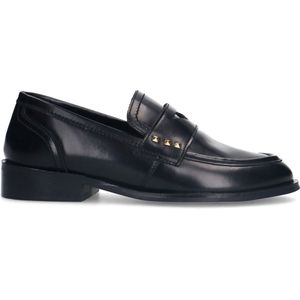Sacha - Zwarte Leren Penny Loafer - Dames - Leer