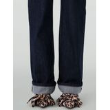 Sacha - Enkellaarsjes - Bruin - Synthetisch - Luipaardprint - Strikdetail