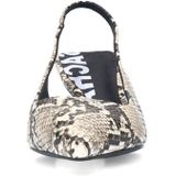 Sacha - Slingback Pumps - Slangenprint - Beige - Synthetisch - 6 cm Hak