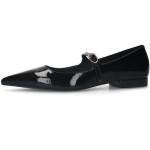 Sacha - Zwarte Ballerina's - Lak - Mary Jane Design