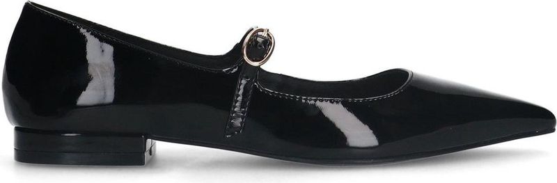 Sacha - Zwarte Ballerina's - Lak - Mary Jane Design