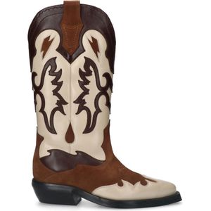 Sacha leren cowboylaarzen cognac
