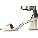 Sacha - Sandalettes - Goud - Imitatieleer - Blokhak 6 cm