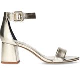 Sacha - Sandalettes - Goud - Imitatieleer - Blokhak 6 cm