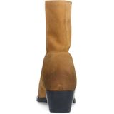 Sacha, Schoenen, Dames, Beige, 37 EU, Leer, Fluwelen enkellaarsjes met hak