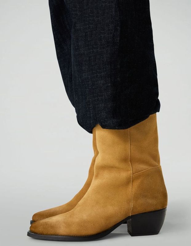 Sacha - Dames - Enkellaarsjes - Taupe - Suède