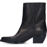 Sacha - Enkellaarsjes - Zwart - Suède - Spitse Neus - Blokhak