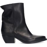 Sacha - Enkellaarsjes - Zwart - Suède - Spitse Neus - Blokhak