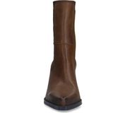 Sacha - Bruine Leren Chelsea Boots - Tijdloos Design - Blokhak 8 cm