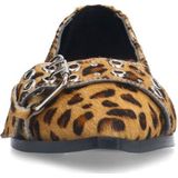Sacha - Ballerina - Panterprint - Beige/Bruin - Leer