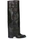 Sacha - Cowboylaarzen - Zwart - Leren