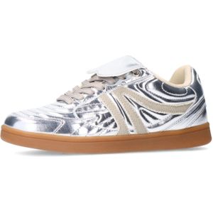 Sacha - Sneakers - Zilver - Imitatieleer - Textiel Voering
