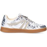Sacha - Sneakers - Zilver - Imitatieleer - Textiel Voering