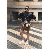 Sacha - Fluwelen Sneakers - Beige - Leer