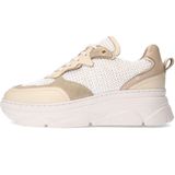 Sacha - Dames - Off White Leren Sneakers - Chunky Zool - Leer