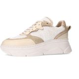 Sacha - Dames - Off White Leren Sneakers - Chunky Zool - Leer