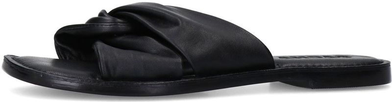 Sacha - Slippers - Zwart - Leer