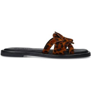 Sacha - Slippers - Cognac - Leer