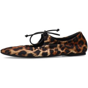 Sacha - Ballerina's - Bruin - Luipaardprint - Verstelbare Band