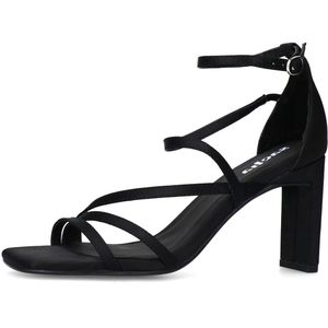 Sacha - Zwarte Sandalen - Hak - Leer