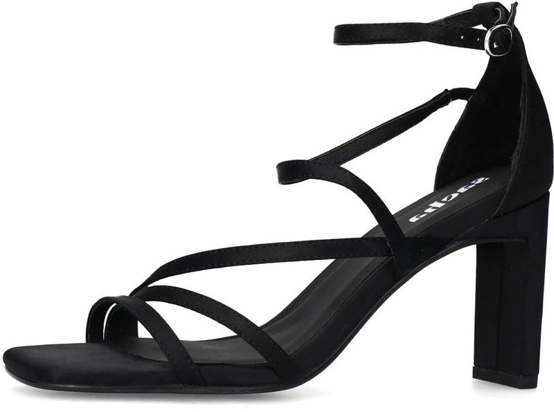 Sacha - Zwarte Sandalen - Hak - Leer