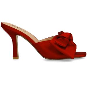 Sacha - Muiltjes - Rood - Textiel - Leren Voering