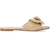 Sacha - Bast Sandalen - Beige - Dames - Met Strik