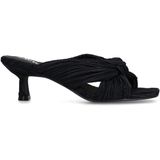 Sacha - Zwarte Mules - Synthetisch - Knoopdetail - Vierkante Neus