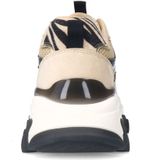 Sacha - Chunky Sneakers - Beige - Textiel en Imitatieleer