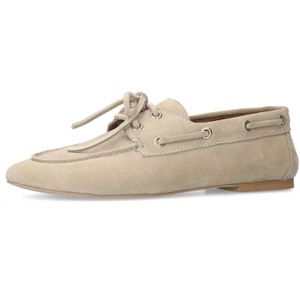 Sacha - Dames - Bootschoenen - Taupe - Suède - Vetersluiting