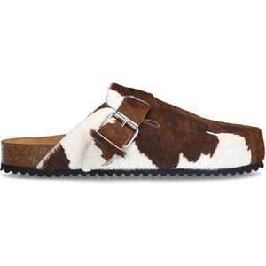 Sacha Dames Cow clogs met gesp