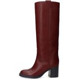 Sacha - Hoge Laarzen - Bordeaux - Leren - Met Hak