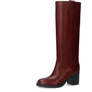 Sacha - Hoge Laarzen - Bordeaux - Leren - Met Hak