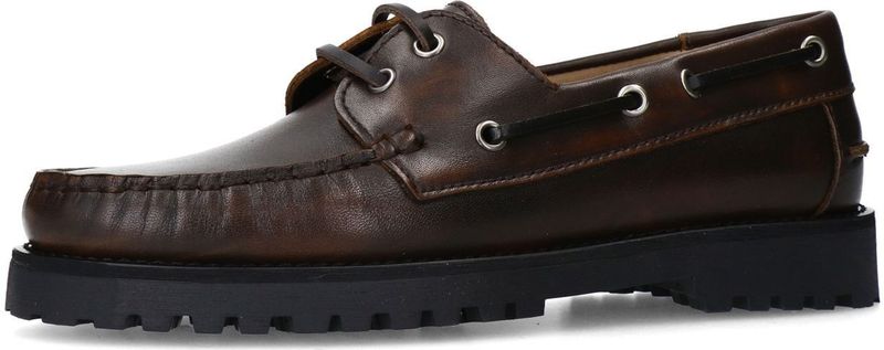 Sacha - Dames - Bruine Leren Bootschoenen - Leer