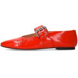Sacha - Ballerina's - Rood - Lakleer - Verstelbare Gesp