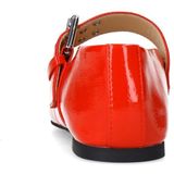 Sacha - Ballerina's - Rood - Lakleer - Verstelbare Gesp