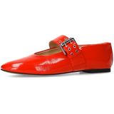Sacha - Ballerina's - Rood - Lakleer - Verstelbare Gesp