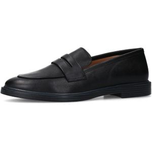 Sacha - Zwarte Leren Penny Loafers - Loafers