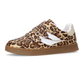 Sacha - Sneakers - Bruin - Synthetisch - Klittenbandsluiting - Luipaardprint