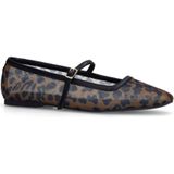 Sacha - Ballerina's - Zwart - Textiel - Gespsluiting