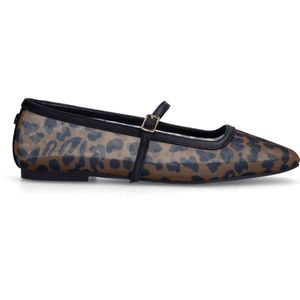 Sacha - Ballerina's - Zwart - Textiel - Gespsluiting